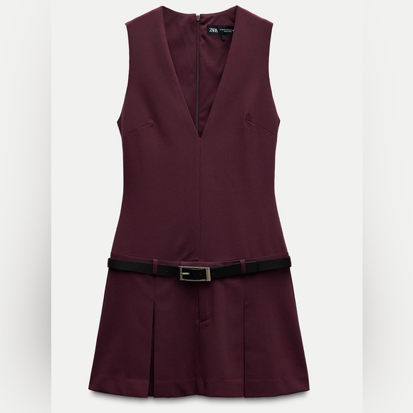 Zara Dresses & Skirts - Burgundy Dress